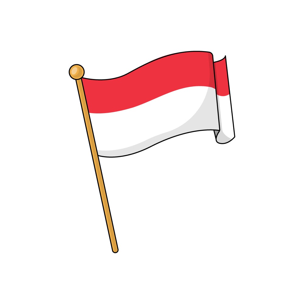 Indonesia 3D Rounded Flag with Transparent Background 15272227 PNG Indonesia’s Development Vision Toward Golden 2045
